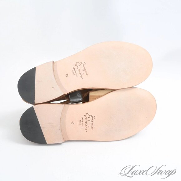 Jacques Soloviere The Biarritz Tobacco Brown Suede Sandals, Size 45 - Picture 7 of 12